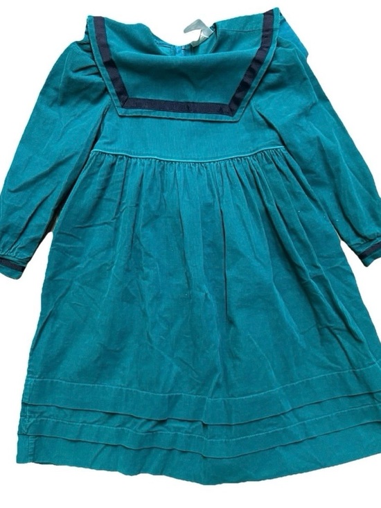 Other - Vintage The Children’s Hour Turquoise Corduroy Long Sleeve Dress Size 6X